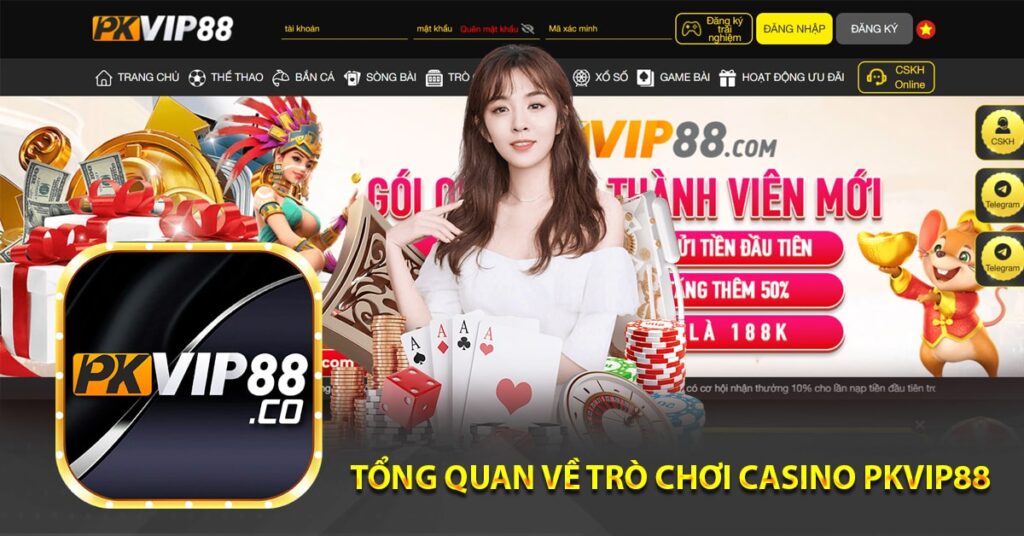Tổng quan về trò chơi casino PKvip88