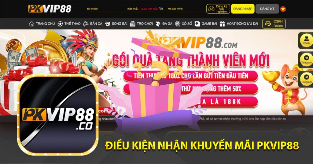 Điều kiện nhận khuyến mãi